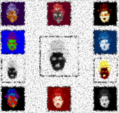 Charlie Chaplin, changed with Python, Numpy and Matplotlib