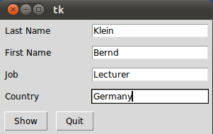 Name and Job: Bernd Klein, Lecturer, Germany